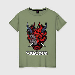 Женская футболка Samurai logo