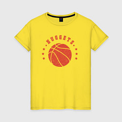 Футболка хлопковая женская Ball Nuggets, цвет: желтый