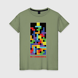 Женская футболка Тетрис - не сложилось