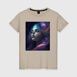 Женская футболка Космическая красота - нейросеть