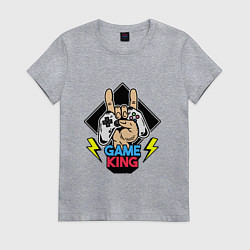 Женская футболка Король игры