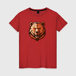 Женская футболка Медвежий нрав