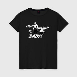 Футболка хлопковая женская Yeah buddy light weight, цвет: черный