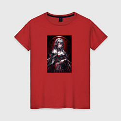 Женская футболка Аниме кровавая ведьма с розами