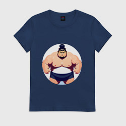 Женская футболка Борец сумо