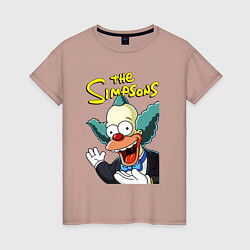 Женская футболка Krusty the clown