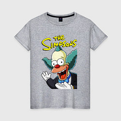 Женская футболка Krusty the clown