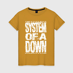 Женская футболка System of a down - stencil