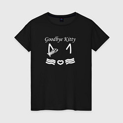 Женская футболка Гудбай, Китти - белый цвет