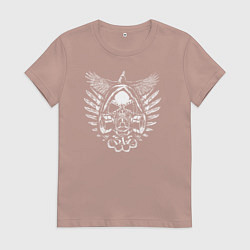 Футболка хлопковая женская The Chemodan clan, цвет: пыльно-розовый