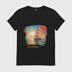 Женская футболка Счастливое яркое лето