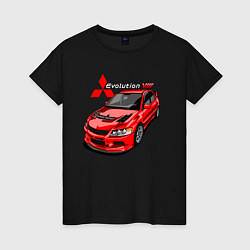 Женская футболка Lancer Evolution 8