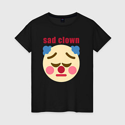 Женская футболка Sad clown