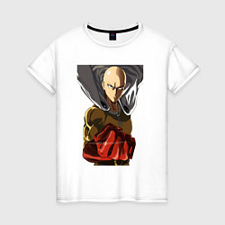 Женская футболка Saitama fist