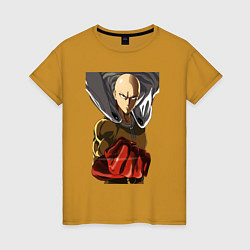 Женская футболка Saitama fist