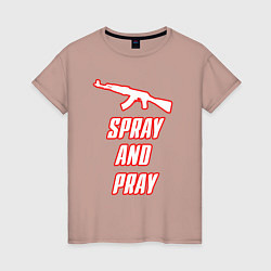 Женская футболка Spray and play