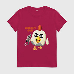 Женская футболка Chicken Gun злой