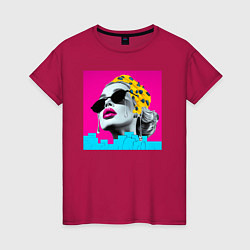 Женская футболка Дама в Очках Popart