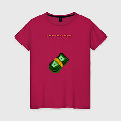 Женская футболка Доллары из майнкрафта