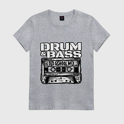 Женская футболка Dnb oldschool