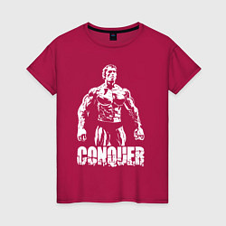 Женская футболка Arnold conquer