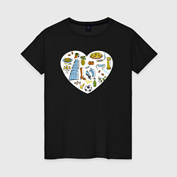 Женская футболка Итальянское сердце