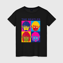 Женская футболка The Beatles color