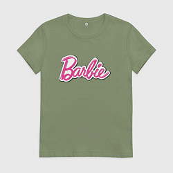 Женская футболка Barbie title