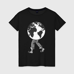 Женская футболка Шагающая планета