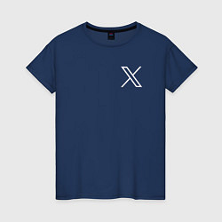 Женская футболка Лого X