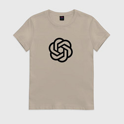 Женская футболка Логотип ChatGPT
