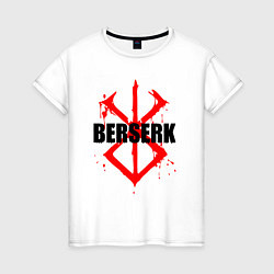 Женская футболка Берсерк Кровавое клейно