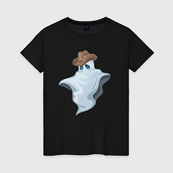 Женская футболка Привидение ковбой