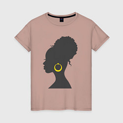 Женская футболка Black girl