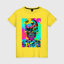 Женская футболка Cool skull - pop art - vogue