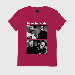 Футболка хлопковая женская Depeche Mode Violator 2, цвет: маджента