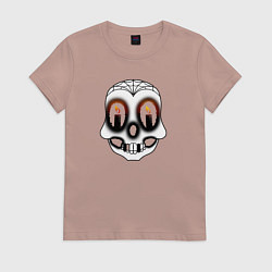 Женская футболка Черепок