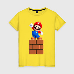 Женская футболка Маленький Марио