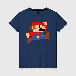Женская футболка Пиксельный Марио