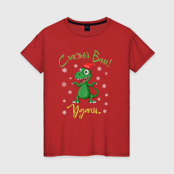 Женская футболка 2024 год зеленого дракона