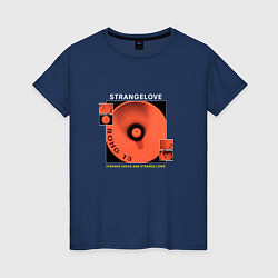 Футболка хлопковая женская Depeche Mode - Strangelove, цвет: тёмно-синий