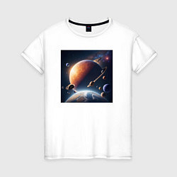 Женская футболка Большой парад планет