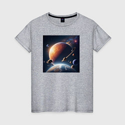 Женская футболка Большой парад планет