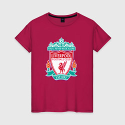 Футболка хлопковая женская Liverpool fc sport collection, цвет: маджента