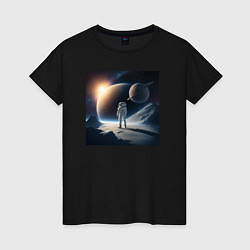 Женская футболка Человек в космосе