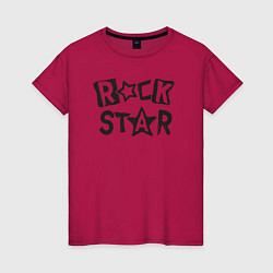 Женская футболка Рок звезда