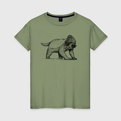 Женская футболка Медоед модный