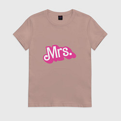 Женская футболка Миссис в стиле барби - для жены