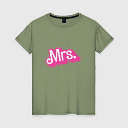 Женская футболка Миссис в стиле барби - для жены