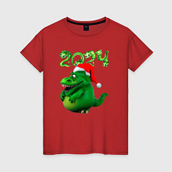 Женская футболка Толстый дракон 2024